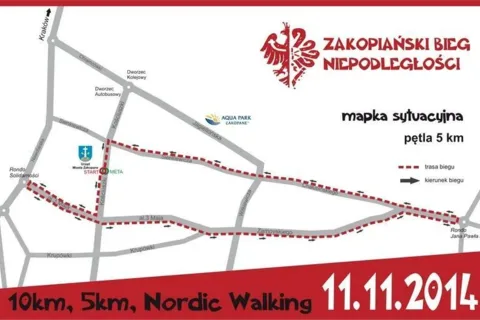 I Zakopiański Bieg Niepodległości - 11 listopada 2014
