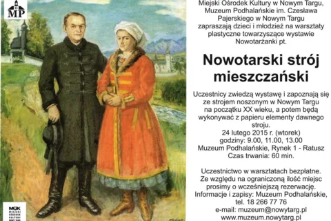 Nowotarski strój mieszczański - bezpłatne warsztaty w MP w ramach zimy w mieście