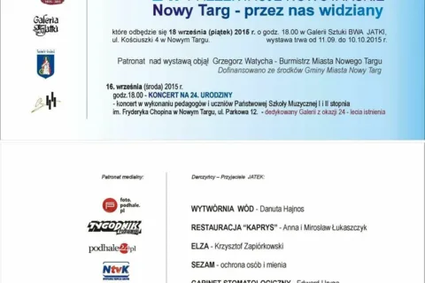 Wernisaż wystawy "24. Prezentacje Nowotarskie - Nowy Targ przez nas widziany"