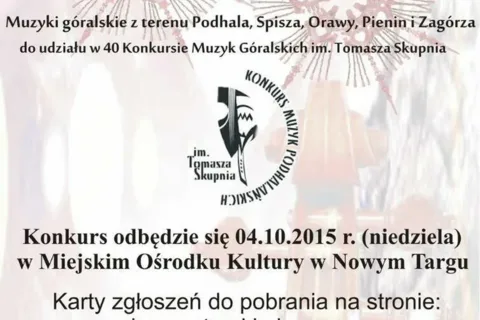 Konkurs Muzyk Podhalańskich im. Tomasza Skupnia