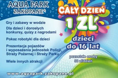Wielkie świętowanie Dnia Dziecka w Aqua Park Zakopane