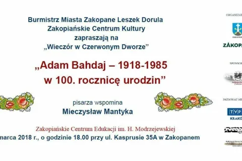 Adam Bahdaj – w 100. rocznicę urodzin