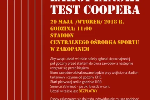 X Zakopiański Test Coopera