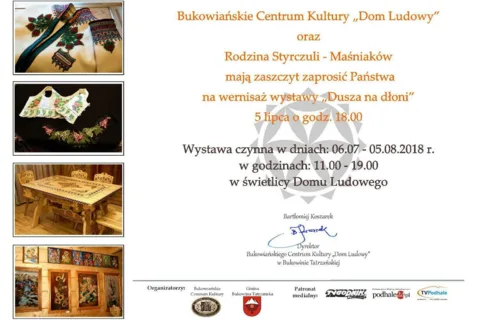 Wernisaż wystawy z cyklu "Dusza na dłoni"