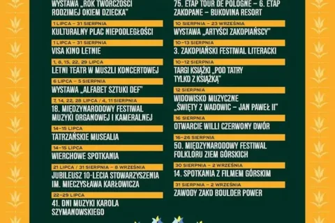 Lato w Zakopanem, latem folkloru i wrażeń
