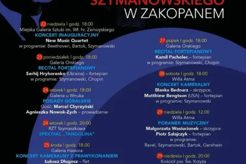 41. Dni Muzyki Karola Szymanowskiego w Zakopanem