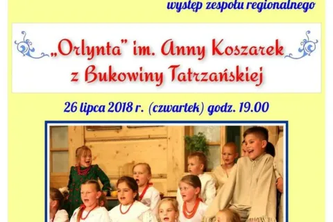 Występ zespołu regionalnego "Orlynta"