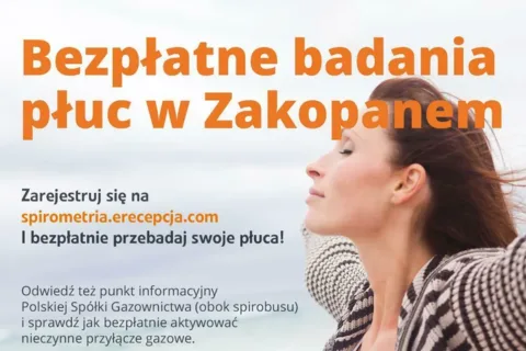 Bezpłatne spirometryczne badania płuc
