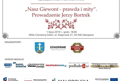 Wieczór w Czerwonym Dworze "Nasz Giewont - prawda i mity"