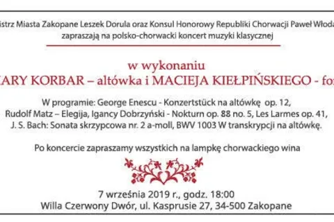 Polsko-chorwacki koncert muzyki klasycznej