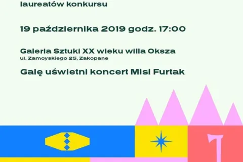 ZAPROSZENIE na GALĘ KONKURSU - PAMIĄTKA z ZAKOPANEGO