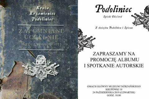 PROMOCJA KSIĄŻKI I SPOTKANIE AUTORSKIE "ZAPOMNIANE UCZELNIE RZECZYPOSPOLITEJ"