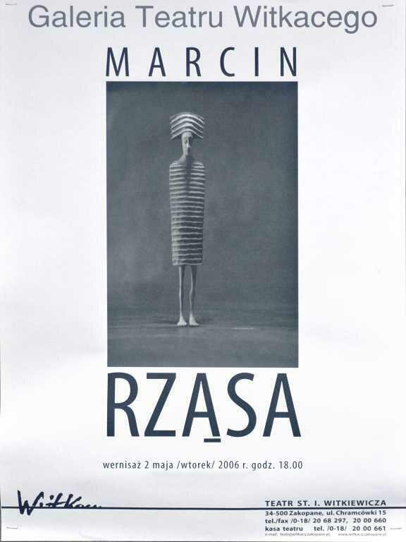 Marcin Rząsa - wernisaż w Teatrze Witkacego - plakat