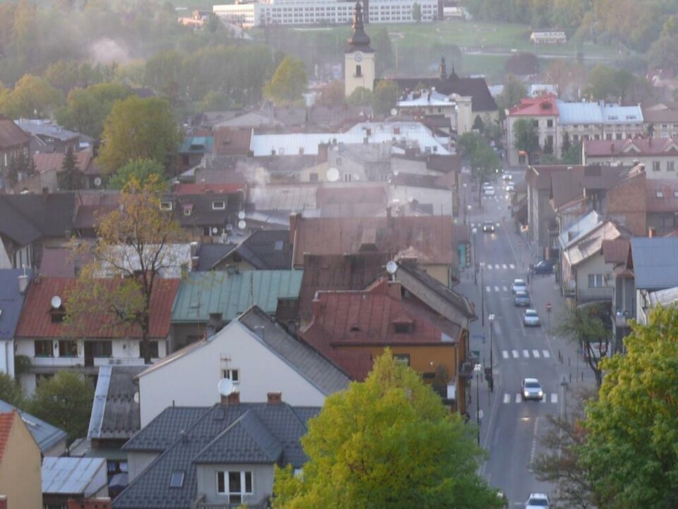 Widok z wieży kościoła NSPJ w Nowym Targu _12