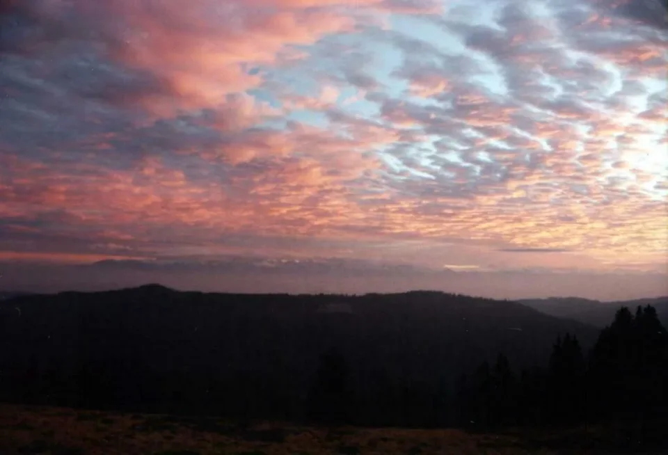 Widok z Gorców na Tatry