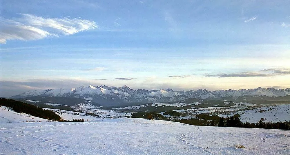 Panorama Tatr z Czarnej Góry