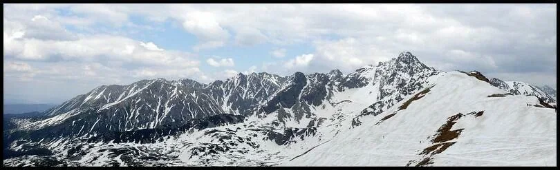 Panorama z Kasprowego Wierchu na Świnicę
