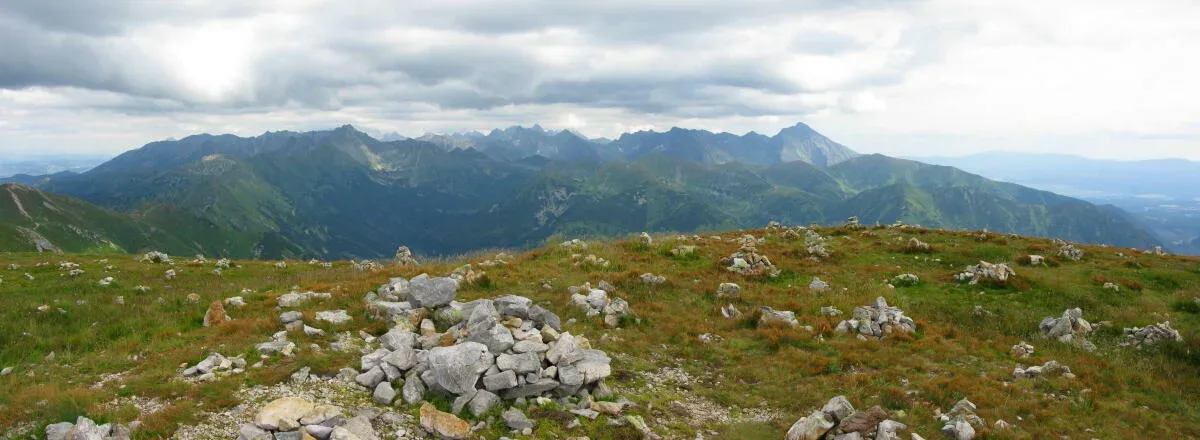 Panorama Tatr Wysokich z Krzesanicy