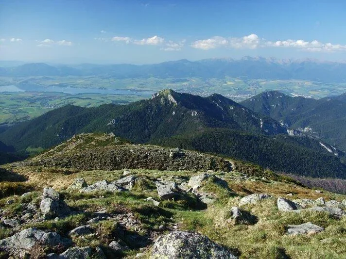 Zapadne Tatry Sitien Sina Na Jame Demanovska hora ponad Predny_Maly Bor a Havrany