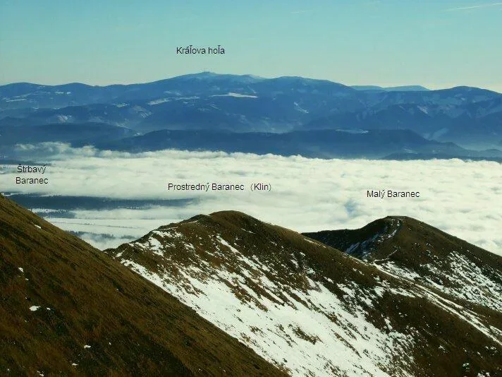 Kralovoholske Nizke Tatry ponad Barance