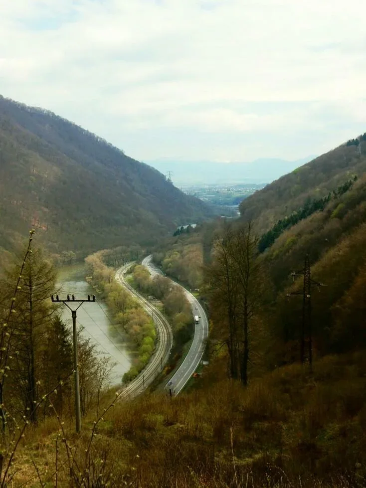 Strecnianska tiesnava a Vah spod Gruna
