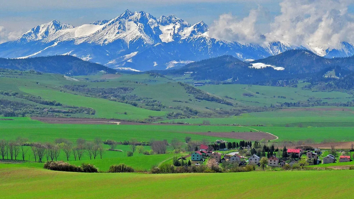 Tatry z przełęczy Vabec