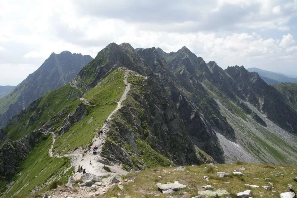 Widok znad Przełęczy Krzyżne