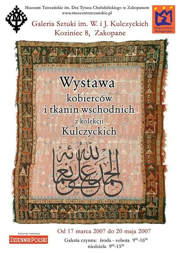 Wystawa Kobierce i tkaniny wschodnie z kolekcji W. i J. Kulczyckich