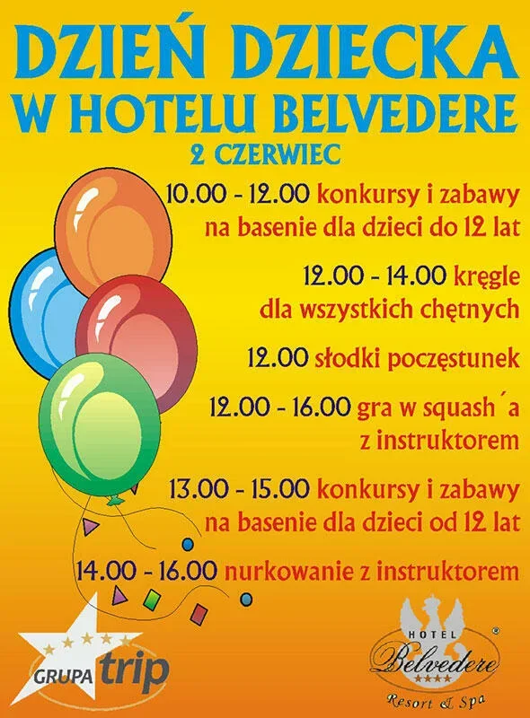 Dzień Dziecka w Hotelu**** Belvedere