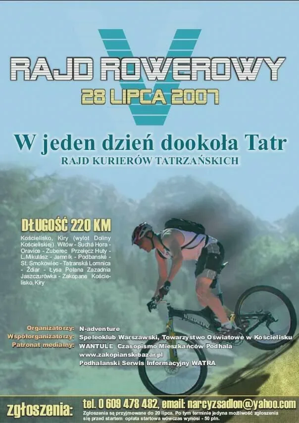 Rajd Rowerowy - W jeden dzień dookoła Tatr