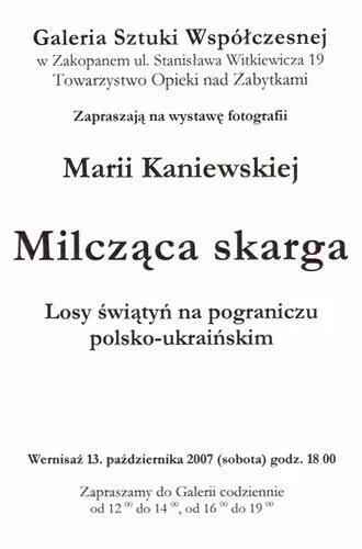 Wernisaż wystawy fotografii "Milcząca skarga"
