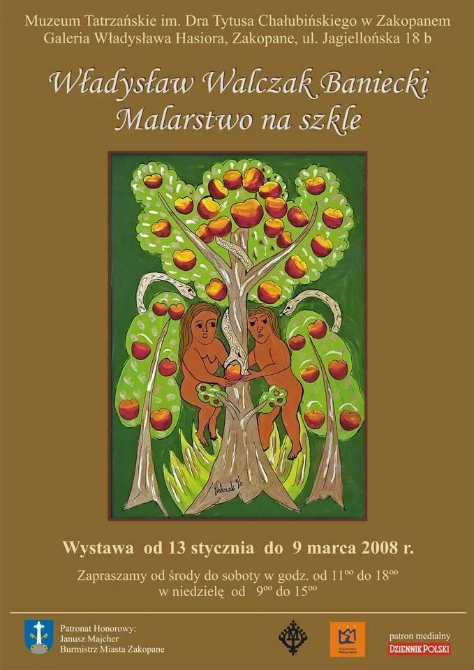 Jubileuszowa wystawa malarstwa na szkle Władysława Walczaka Banieckiego