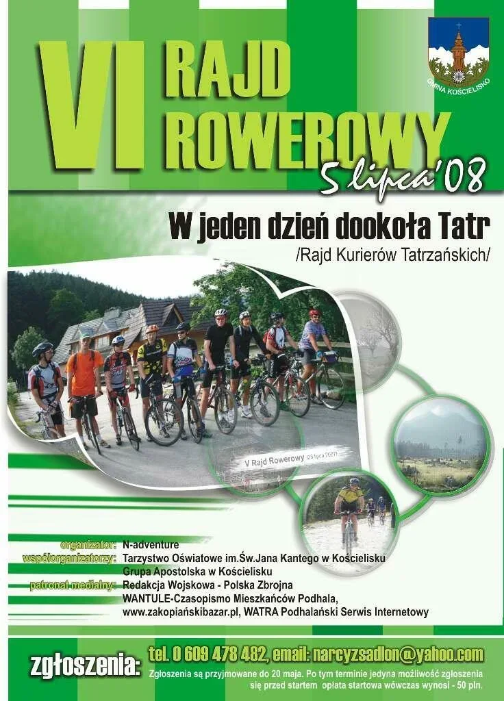 VI RAJD ROWEROWY „W jeden dzień dookoła Tatr”