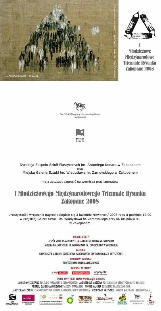 Wernisaż I Mlodzieżowego Międzynarodowego Triennale Rysunku