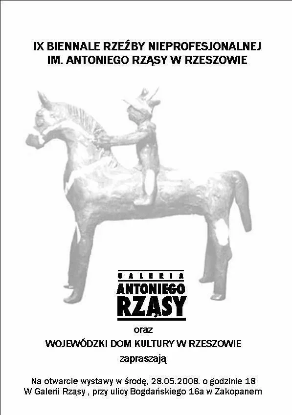 Wystawa laureatów IX Biennale rzeźby nieprofesjonalnej im. Antoniego Rząsy w Rzeszowie