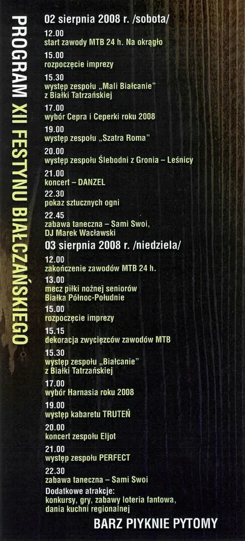 XII FESTYN BIAŁCZAŃSKI