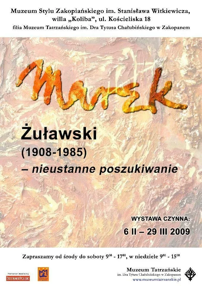 MAREK ŻUŁAWSKI (1908 - 1985) - NIEUSTANNE POSZUKIWANIE