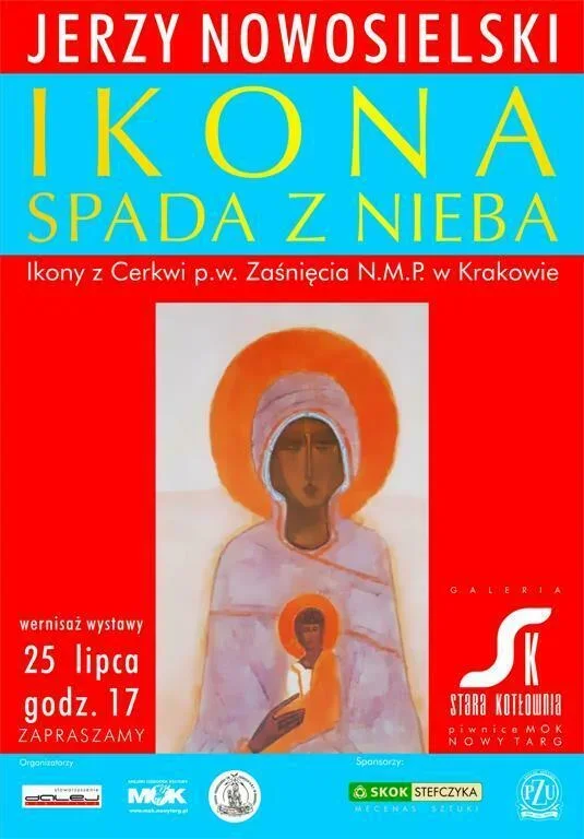 Ikona spada z nieba - wernisaż wystawy Jerzego Nowosielskiego