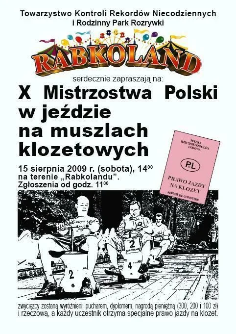 Mistrzostwa Polski w jeździe na muszlach klozetowych