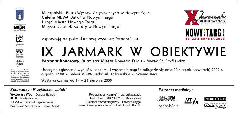 Wernisaż - IX JARMARK W OBIEKTYWIE