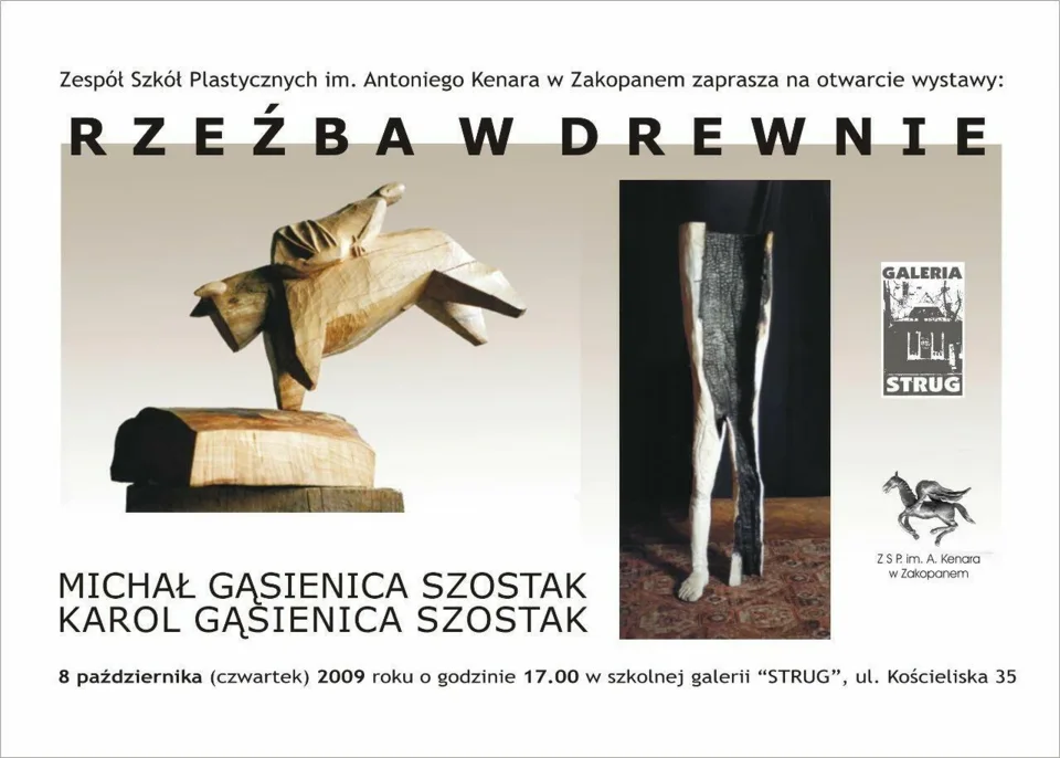 Wernisaż wystawy Michał i Karol Gąsienica Szostak - „Rzeźba w drzewie”