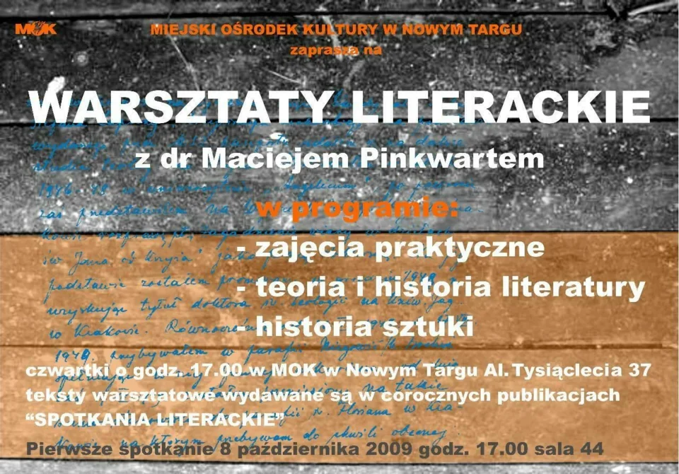 Warsztaty Literackie w MOK
