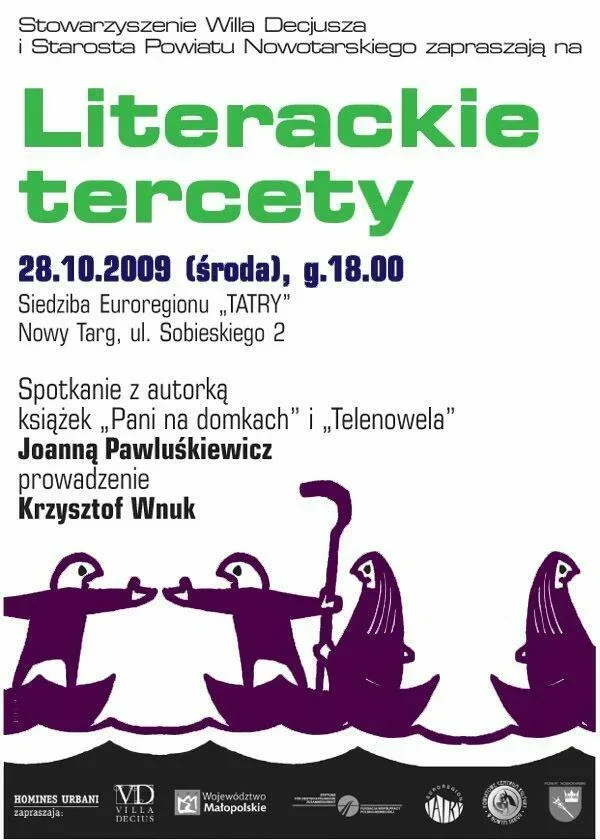 Literackie tercety: Joanna Pawluśkiewicz