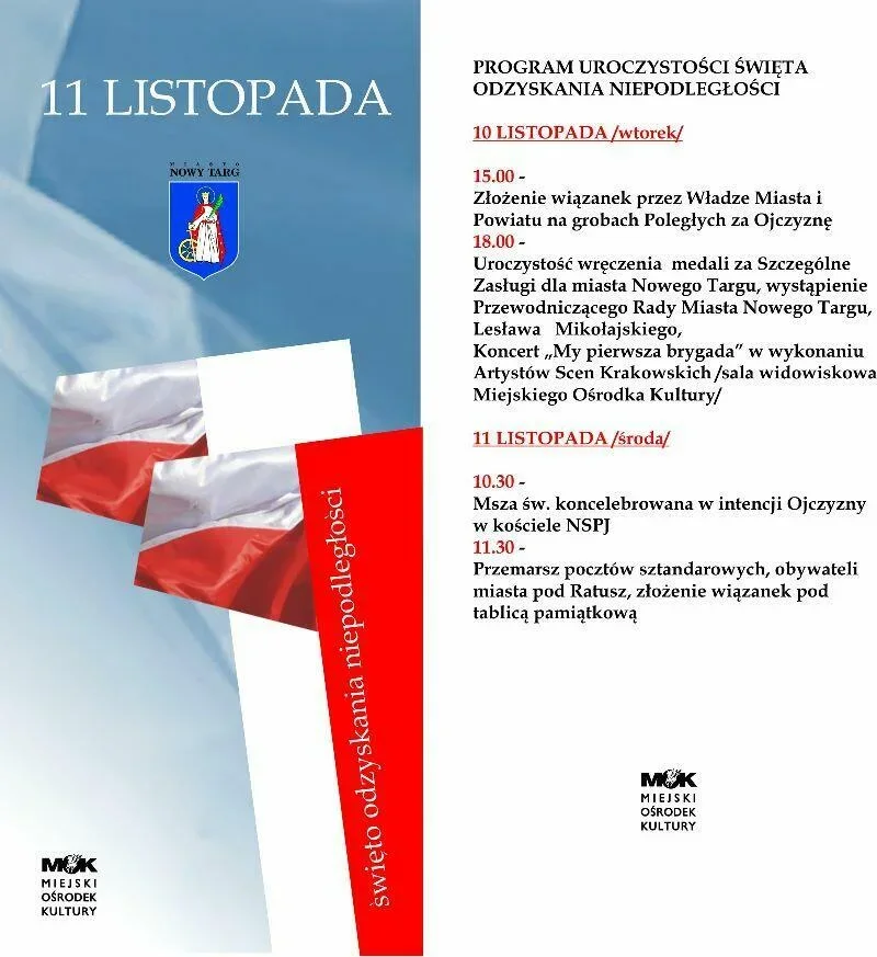 ŚWIĘTO ODZYSKANIA NIEPODLEGŁOŚCI - NOWY TARG
