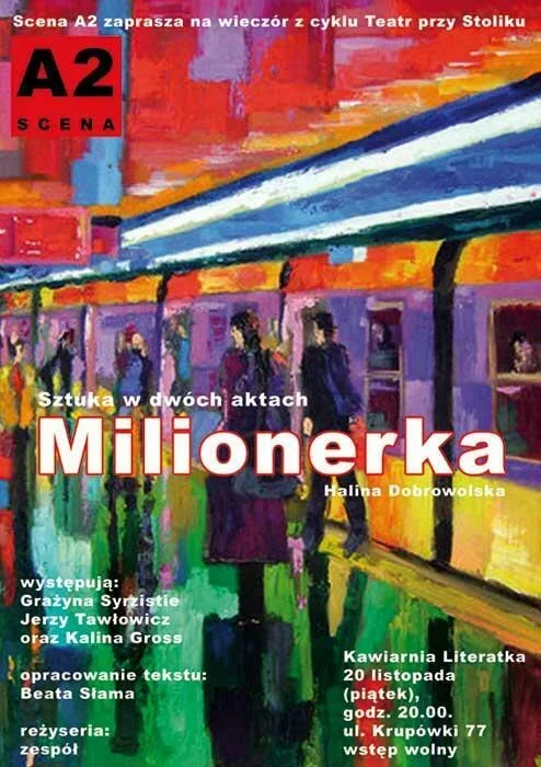 Halina Dobrowolska - Milionerka (sztuka w dwóch aktach)