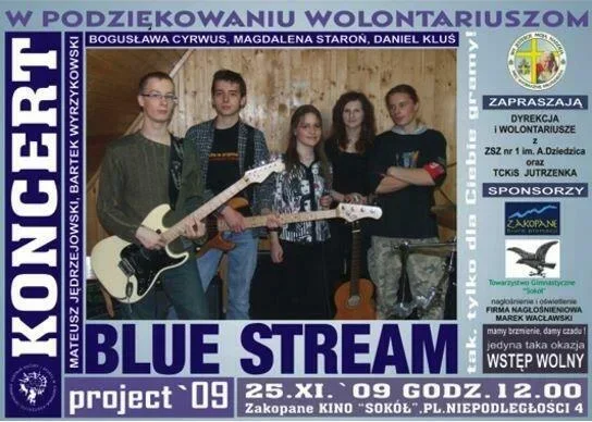 Blue Stream w podziękowaniu wolontariuszom