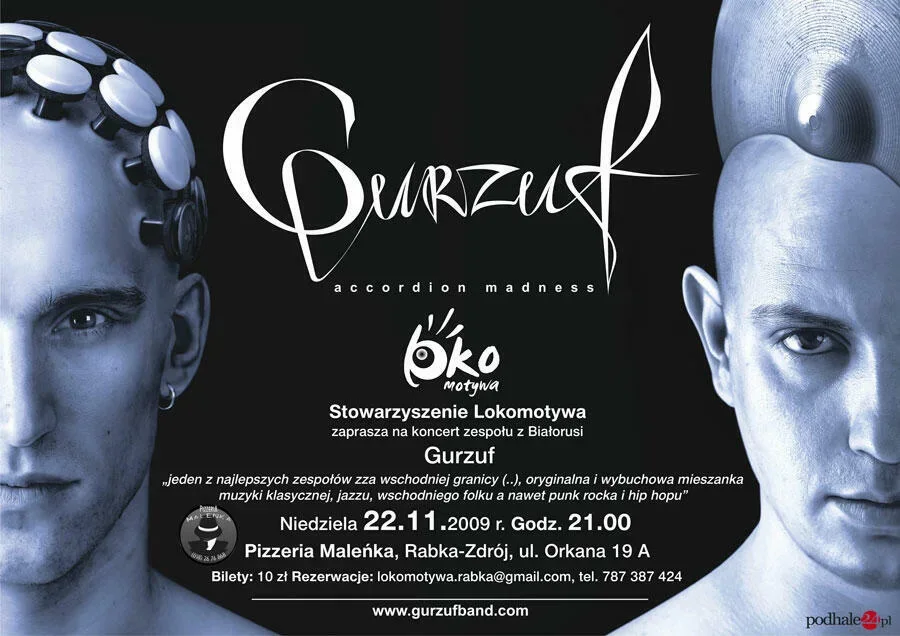 Gurzuf - niezwykły duet z Białorusi wystąpi w Rabce