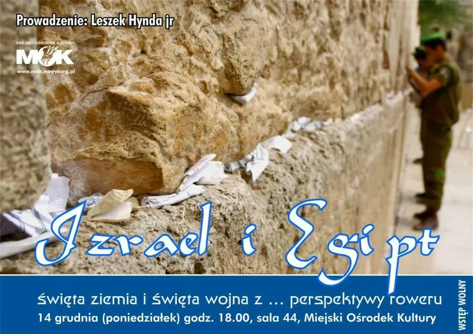 Fotoprelekcja Izrael i Egipt: święta ziemia i święta wojna z perspektywy roweru