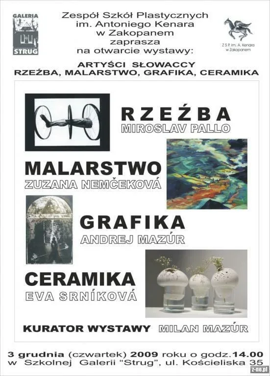 Artyści słowaccy - rysunek, malarstwo, ceramika, rzeźba