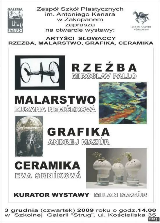 Artyści słowaccy - rysunek, malarstwo, ceramika, rzeźba